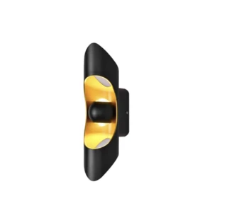 מנורת קיר דקור 1461 שחור + פליז