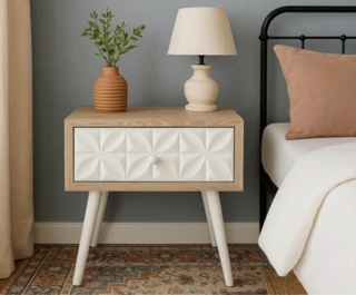 שידה לצידי המיטה לחדר שינה מגירה אחת דגם באלי