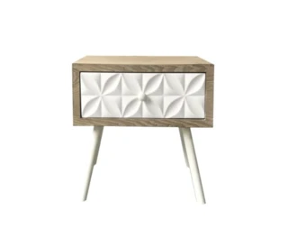 שידה לצידי המיטה לחדר שינה מגירה אחת דגם באלי