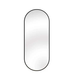 מראה קפסולה 60*80 - מסגרת שחורה