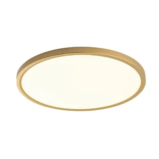 מנורת תקרה פלפון אפולו 38W קוטר 50 שחור / לבן/ פליז CCT (25419)