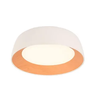 מנורת תקרה פלפון טסלה שחור + עץ קוטר LED 40 (26283)