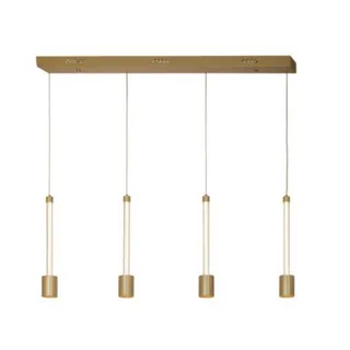 גוף תאורה תלוי פניקס רביעייה על פס זהב / לבן/ שחור