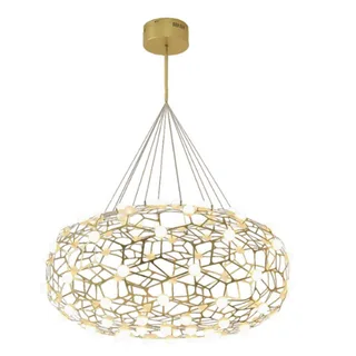 מנורת תלייה יוקרתית אורכידאה LED 72W זהב (23952)