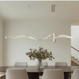 מנורת תלייה מעל האי סנפיר פלטינה מוזהבת (27054)