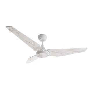 מאוורר תקרה JET עם תאורה שחור אגוז / לבן שיש / שחור עץ בהיר