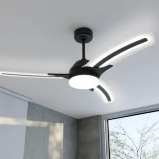 מאוורר תקרה חכם עם תאורה– FROST לבן / שחור