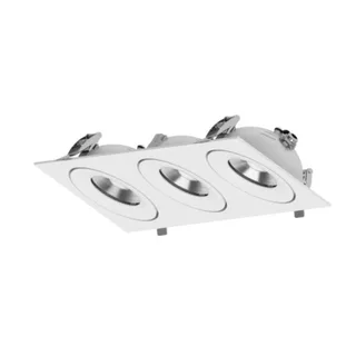 דקור שקוע 4508 נשלף שלישיה 3X12W שחור/לבן CCT