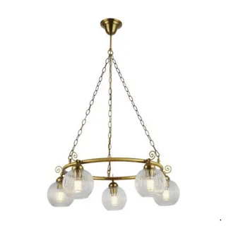 מנורת תלייה וינטג 23033 חמישיה זהב תלוי על צלחת