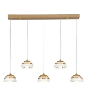 מנורת תלייה מיטל חמישיה על פס