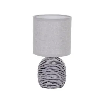 מנורת שולחן אפורה קלאסית אהיל 27830