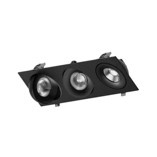 דקור שקוע 4508 נשלף שלישיה 3X12W שחור/לבן CCT
